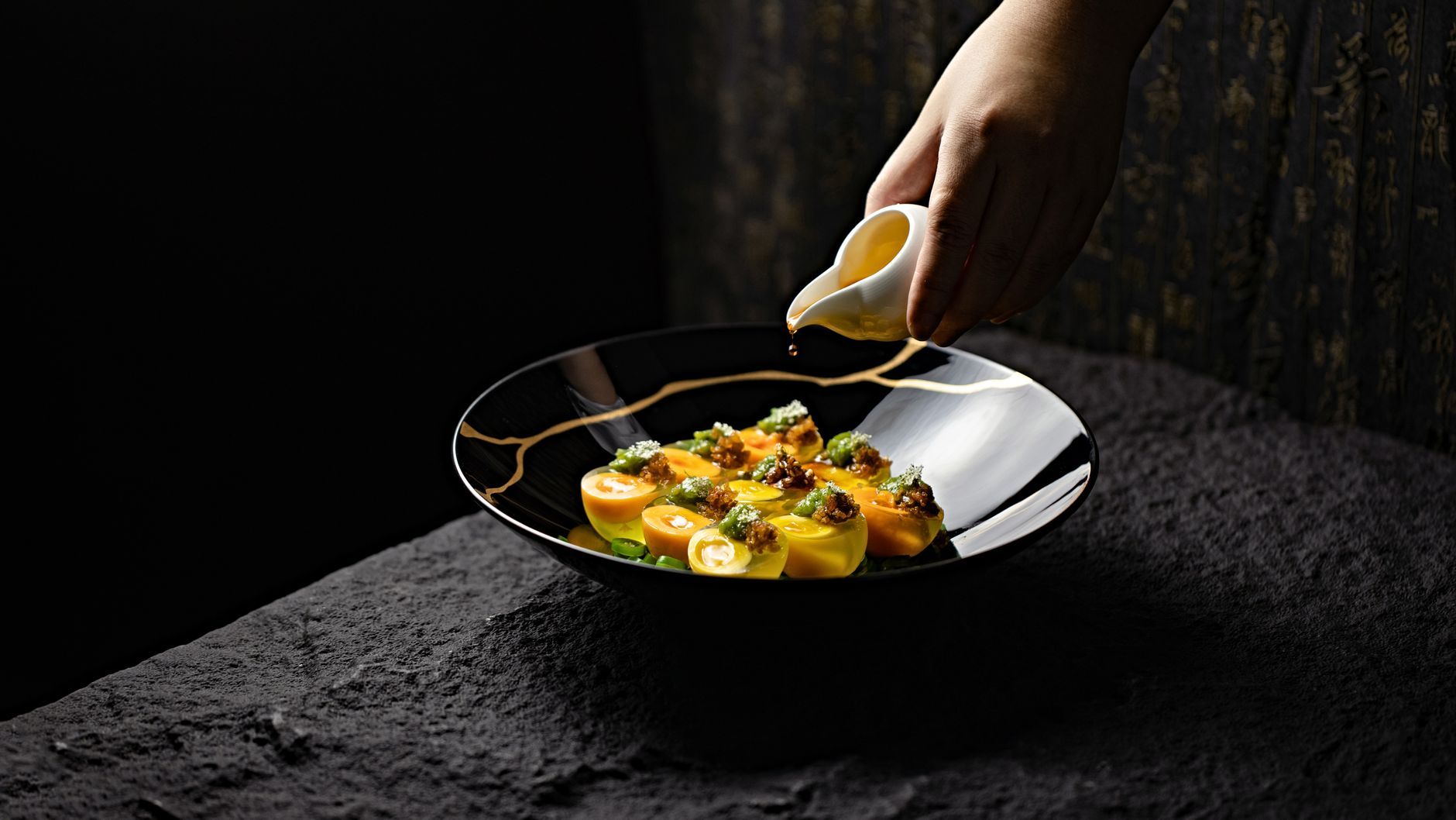 Alinea Chicago Molecular food dish