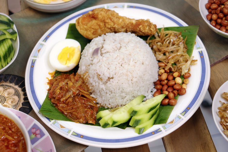 Nasi Lemak at Village Park Restaurant Kuala Lumpur Malaysia
