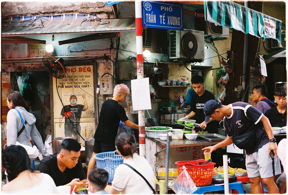 Pho at Pho Gia Truyen Hanoi Vietnam